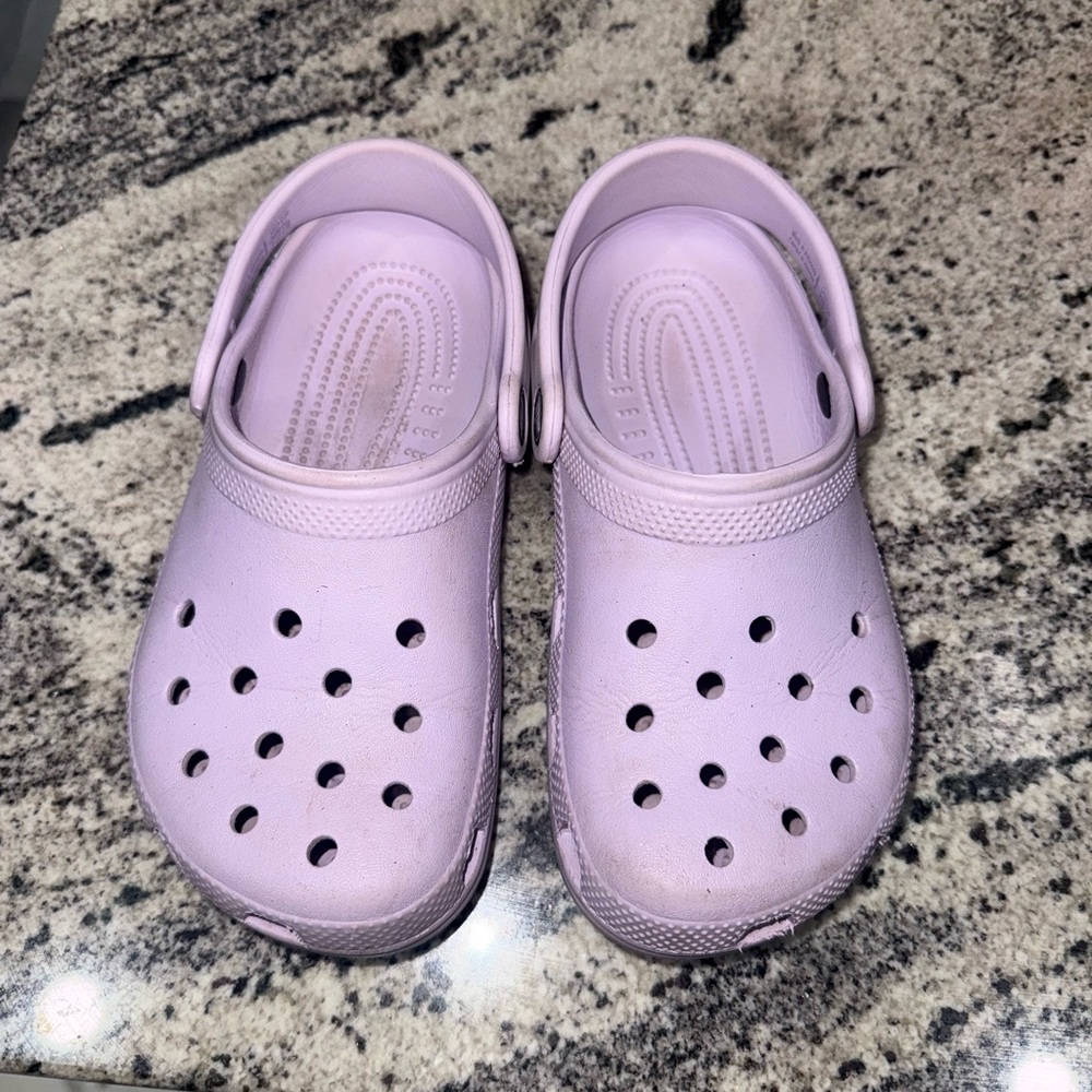 Kids Lavender Clogs Size J 1